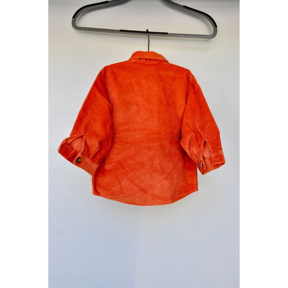 Corduroy Jacket for Kids Toddler Zip Up Burned Orange Italian Boys Jacket 2 y.o. - Picture 3 of 8